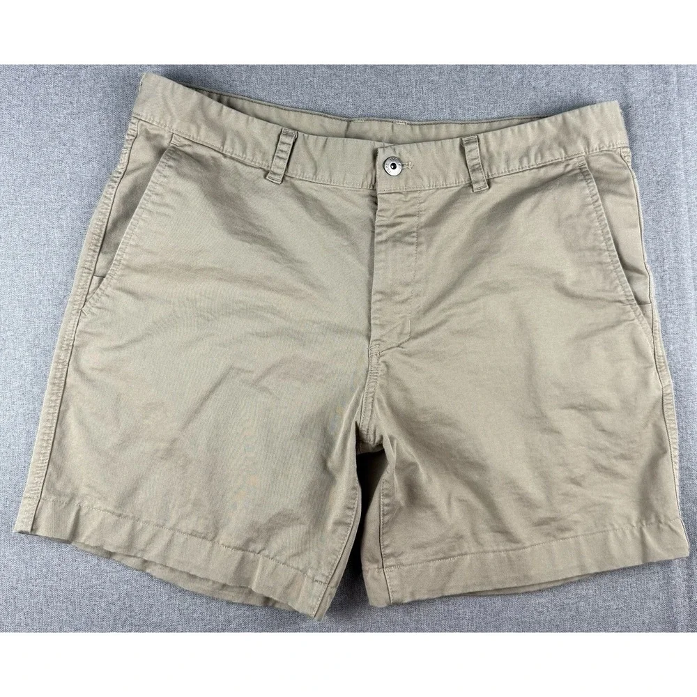 The North Face Men's Khaki Shorts Size 36 Outdoor Hiking Casual Cotton